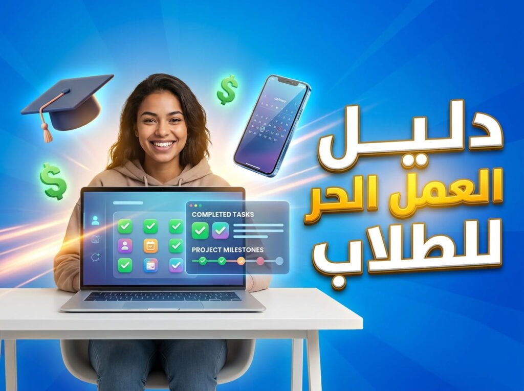 دليل العمل الحر من المنزل للطلاب: مهارات بسيطة ودخل ثابت في 2026